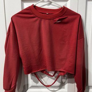 Pink Crop Full Sleeve